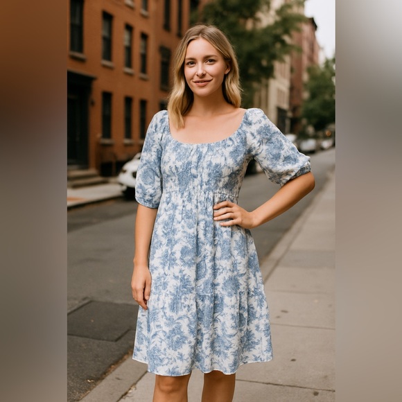 NWT Naif Women's Toile Dress, Size Large - Picture 1 of 6